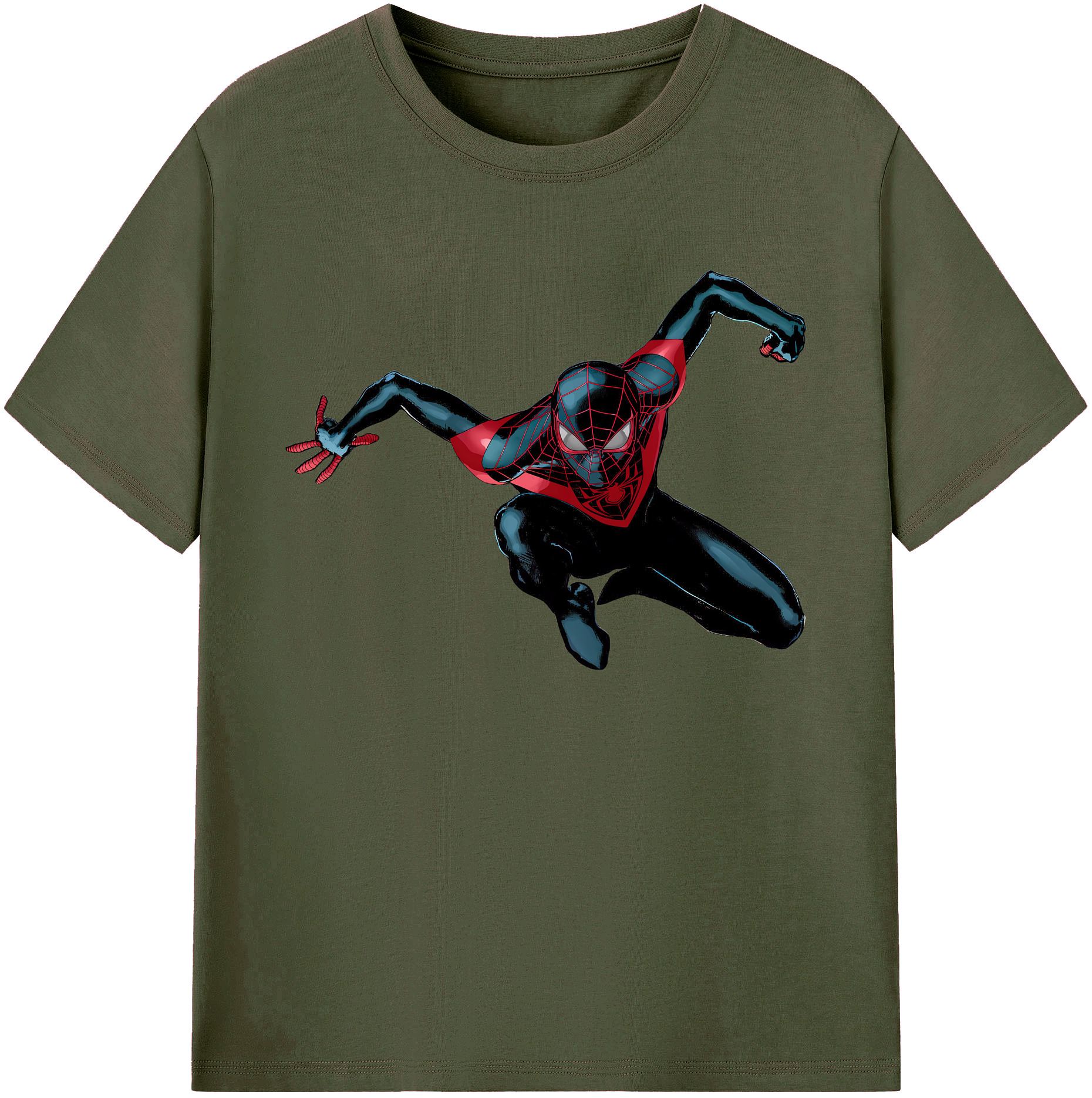 （画像用） Spider Man スパイダーマン 綿100％ メンズ半袖Tシャツ｜肌触りやわらか＆通気性